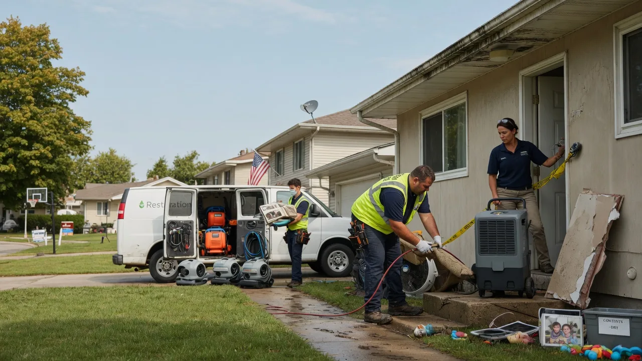 Water Damage Restoration in Wing, ND near me